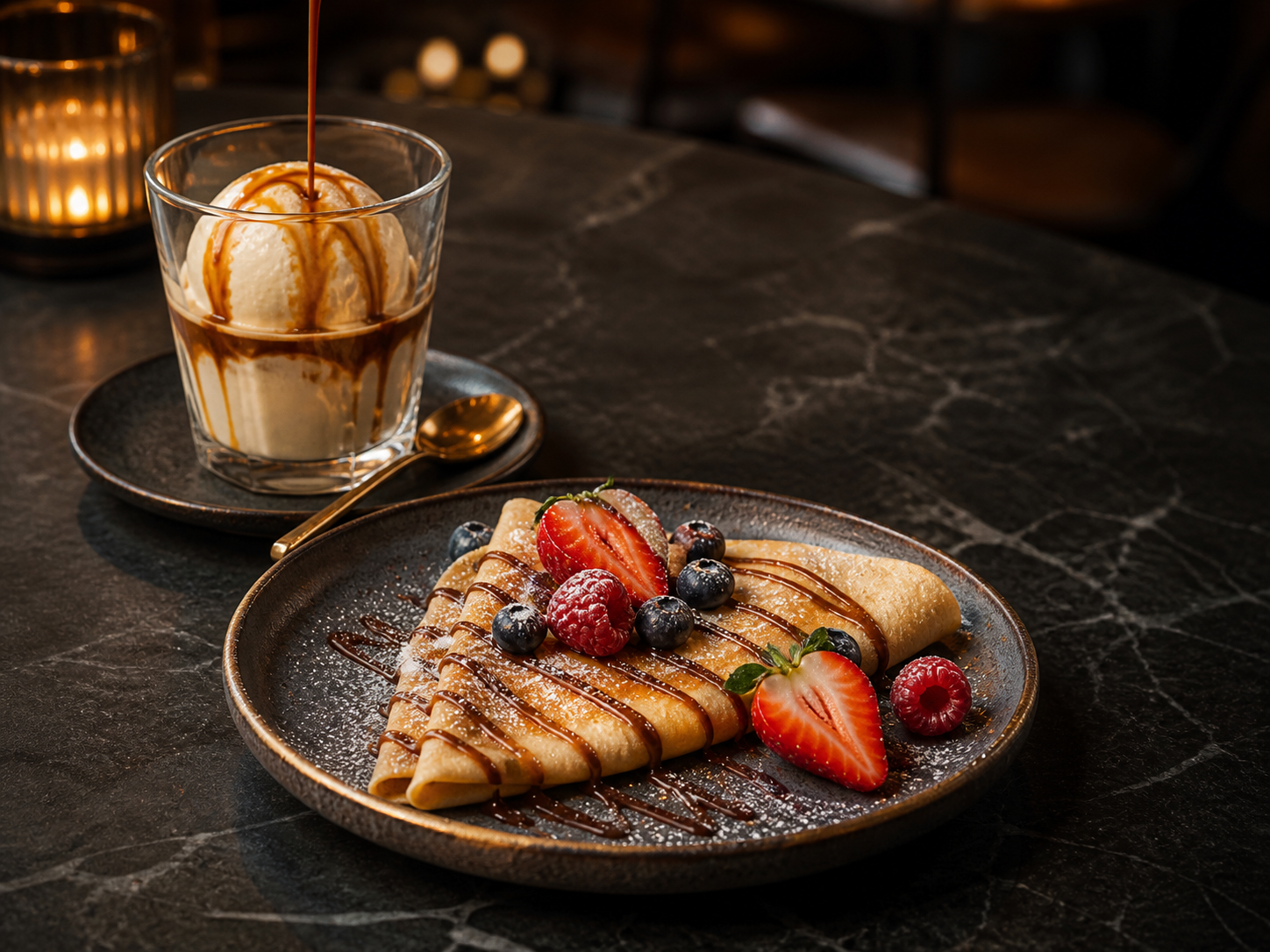 Dessert selection at Coffee Rock